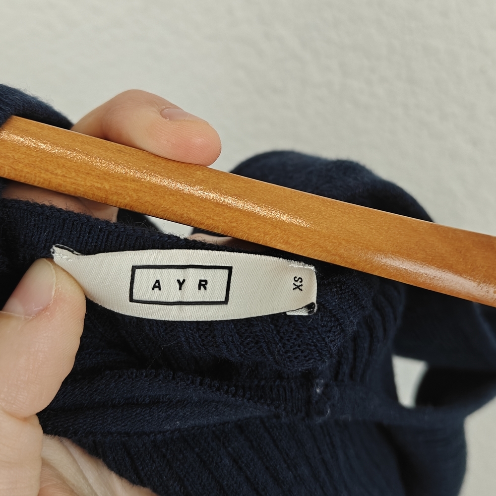 AYR Navy Ribbed Tank and Midi Skirt Set - Picture 9 of 16
